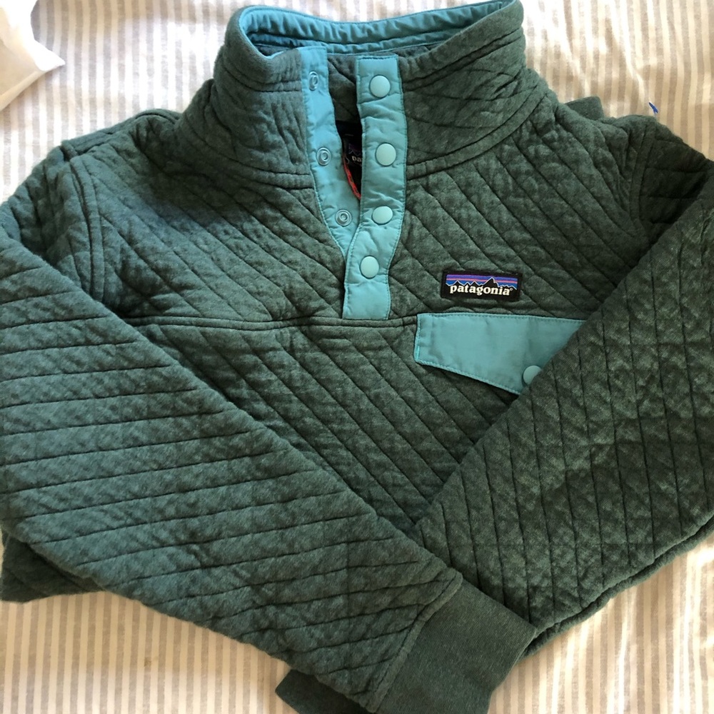 Patagonia Cotton Quilt Snap-T Pullover!
